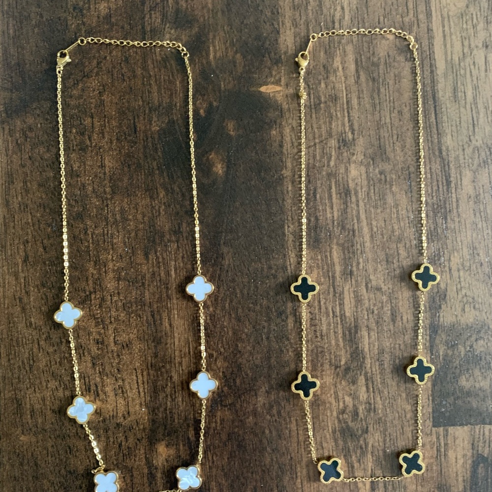 Amazon 2 piece necklace set. Gold plated